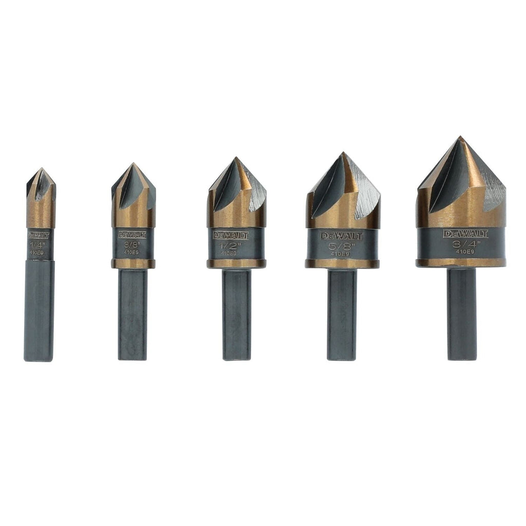 DeWALT DWAMDB5SETCS Metal 5-Piece Countersink Set