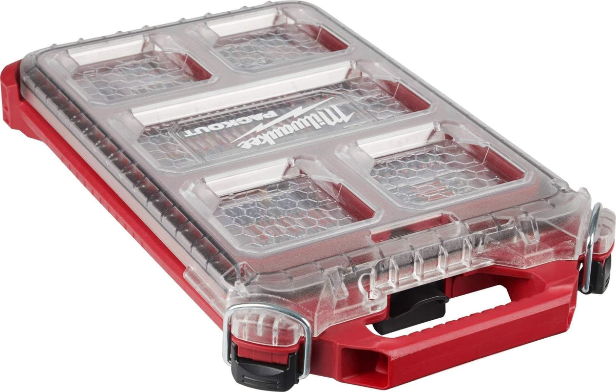 Milwaukee 48-22-8442 PACKOUT 2-Drawer Tool Box With PACKOUT Organizer SHOCKWAVE 100-Piece Impact Bit Set