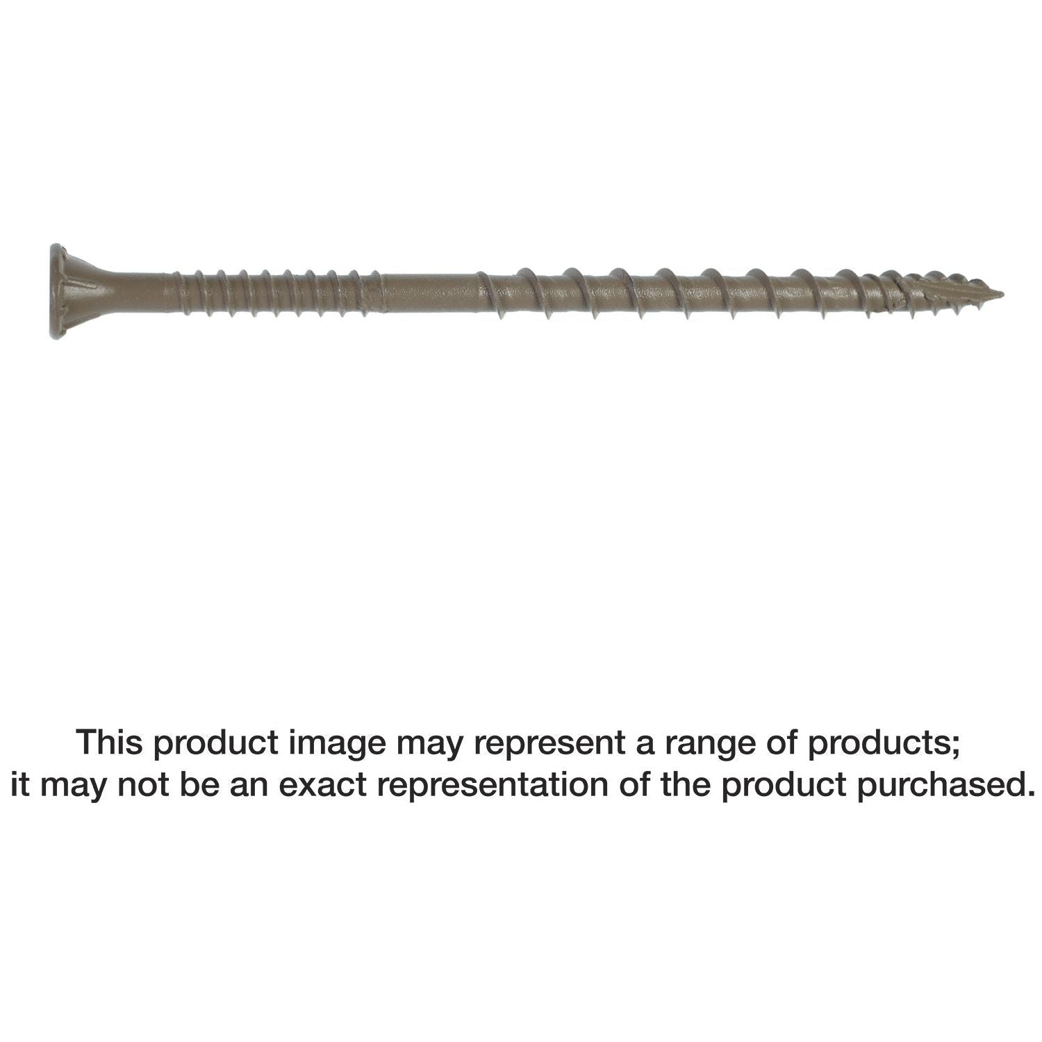Simpson Strong-Tie DSVT312R5LB Deck-Drive DSV WOOD Screw, #10 x 3-1/2-in. T-25, Flat Head, Quik Guard, Tan, 5-lb.