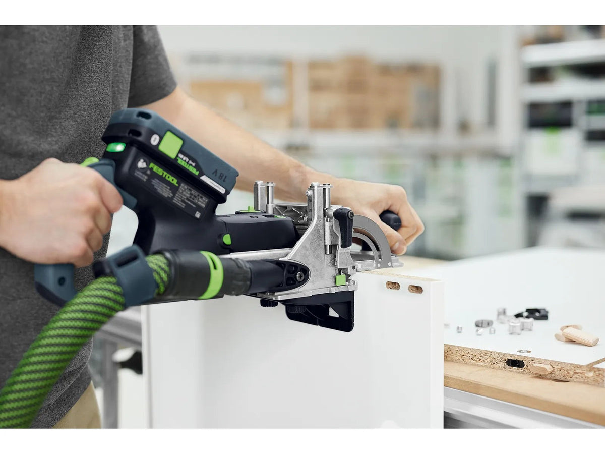 Festool Cordless 18V Domino Joiner DFC 500 E w/ 1066-Piece Tenon Assortment, Tool Only
