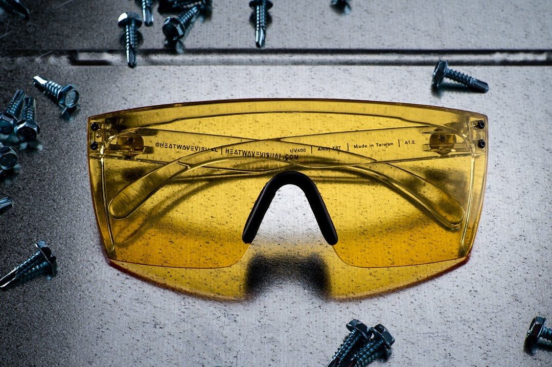 Heat Wave Lazer Face HI-VIS YELLOW Z87 Sunglasses