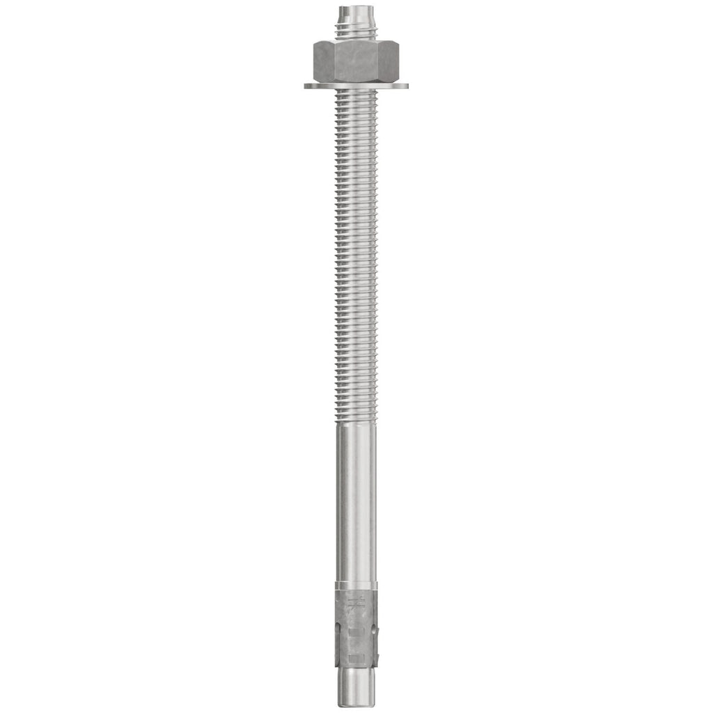 Simpson Strong-Tie STB2-62100S6F10 Strong-Bolt 2, 5/8-in. x 10-in. Type 316 Stainless-Steel Wedge Anchor, Fully Assembled, 10-Pack