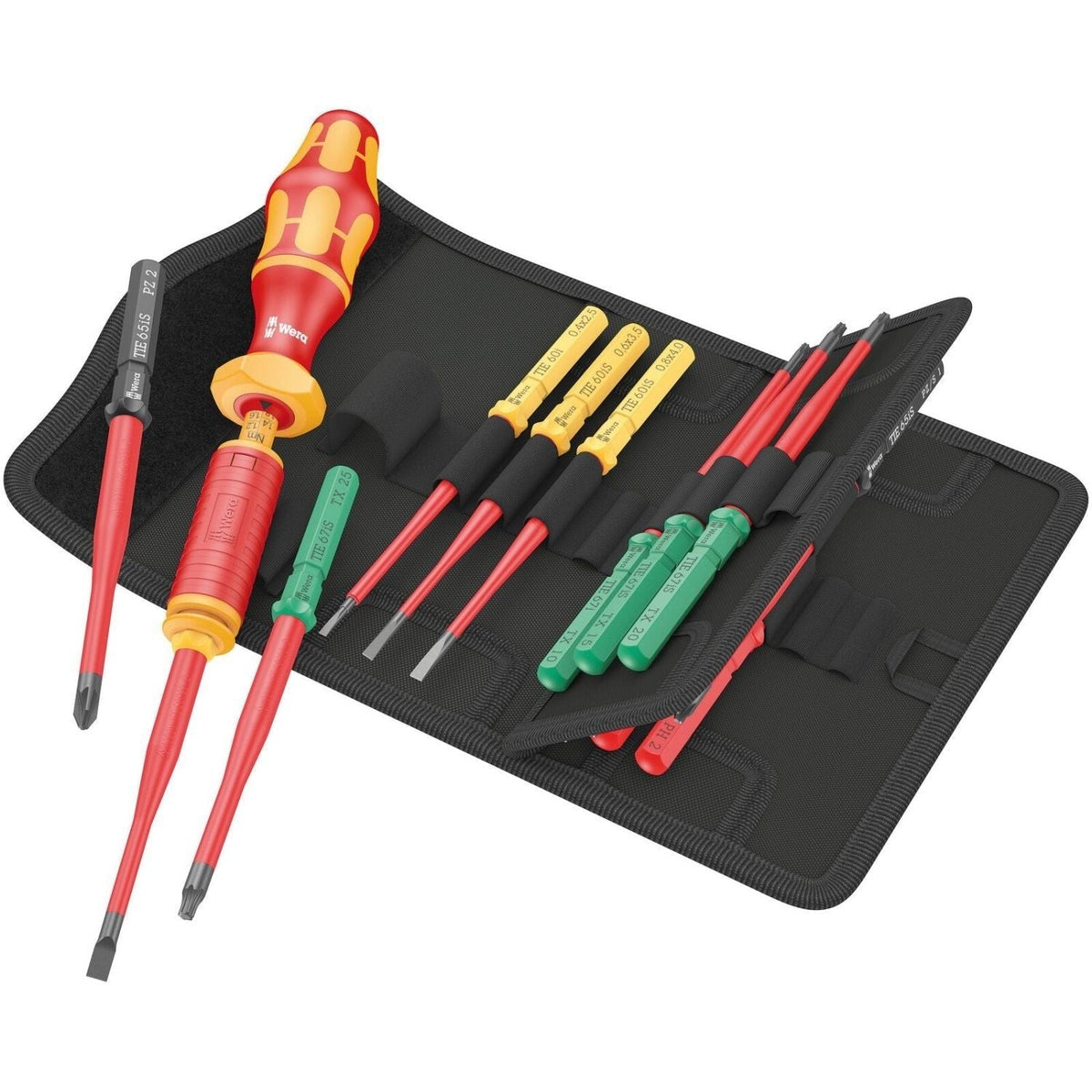 Wera Kraftform Kompakt VDE 15 Torque 1.2-3.0 Nm Extra Slim 1 Tool Finder, 15-Pieces