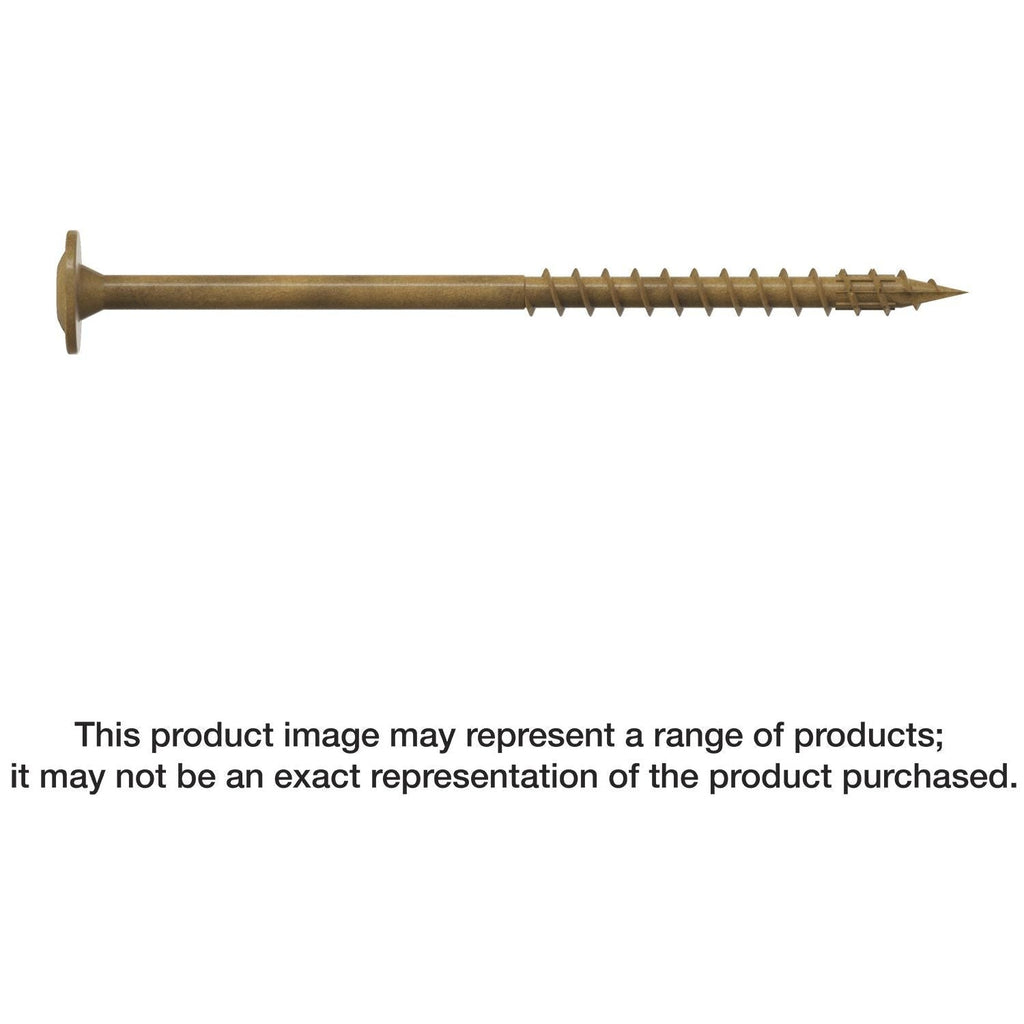 Simpson Strong-Tie CBT08300R200 Wafer-Head Construction Screw, #8 x 3-in. T20, Quik Guard, Tan, 200-Pack