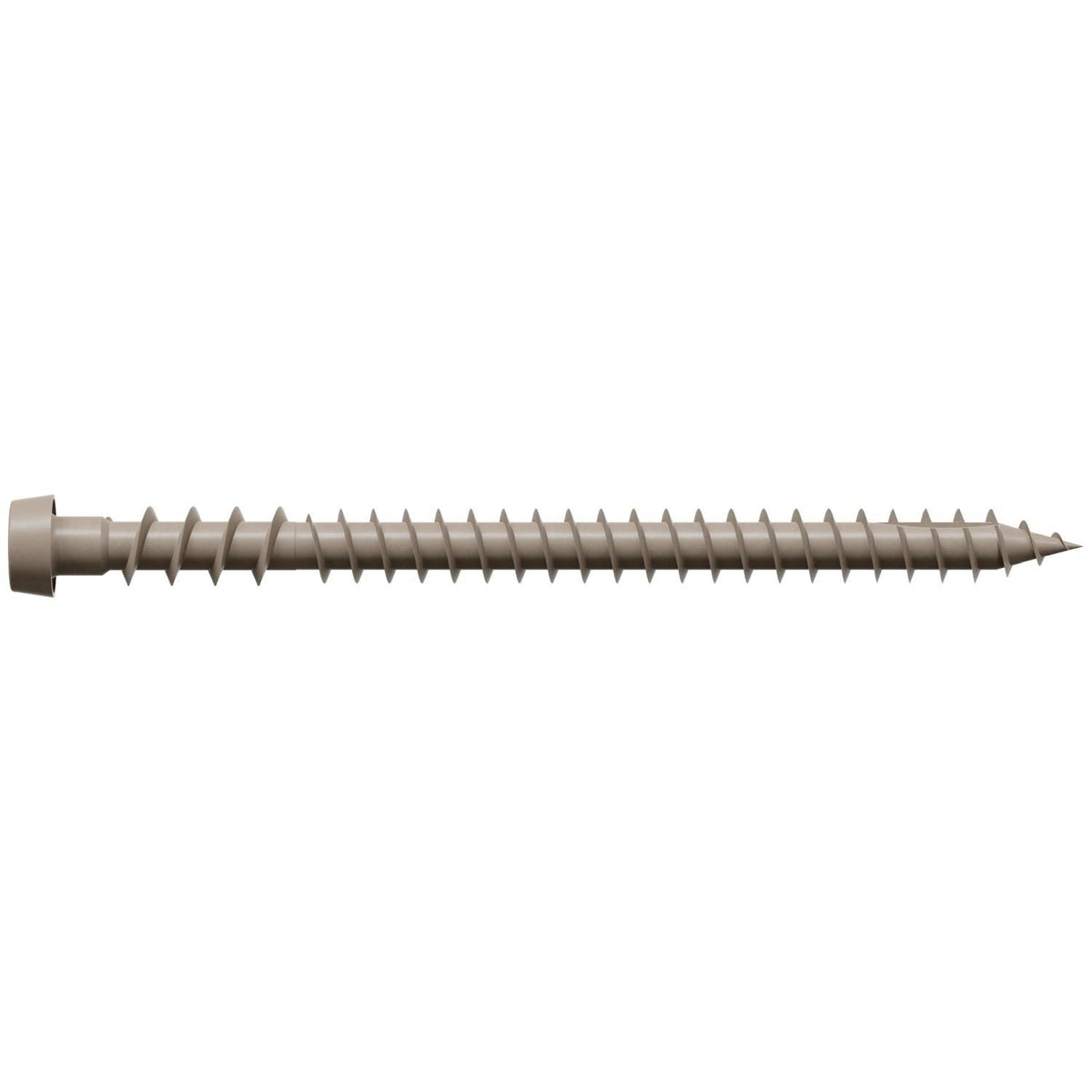 Simpson Strong-Tie DCU234GR01MB Deck-Drive DCU COMPOSITE Screw, #10 x 2-3/4-in. T20, Quik Guard, Gray 01, 1750-Pack