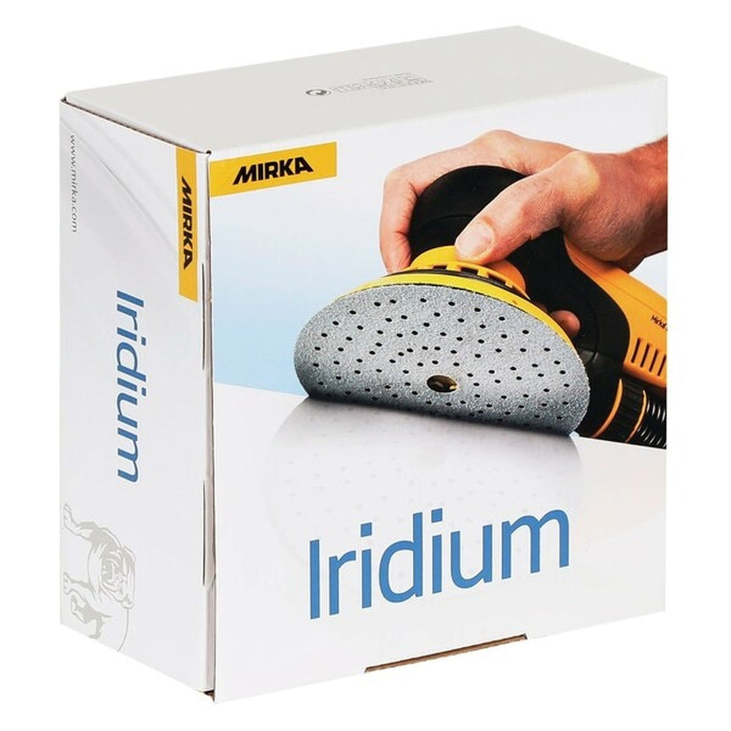 Mirka Iridium 6-in. 800 Grit Hook and Loop Sanding Discs, 50-Pack (24-6MH-800)