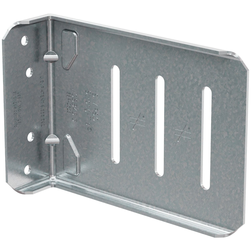 Simpson Strong-Tie MSCB45.5-KT MSCB 5-1/2-in. 14 ga. Bypass Framing Slide-Clip Connector w/ Screws, 25-Pack