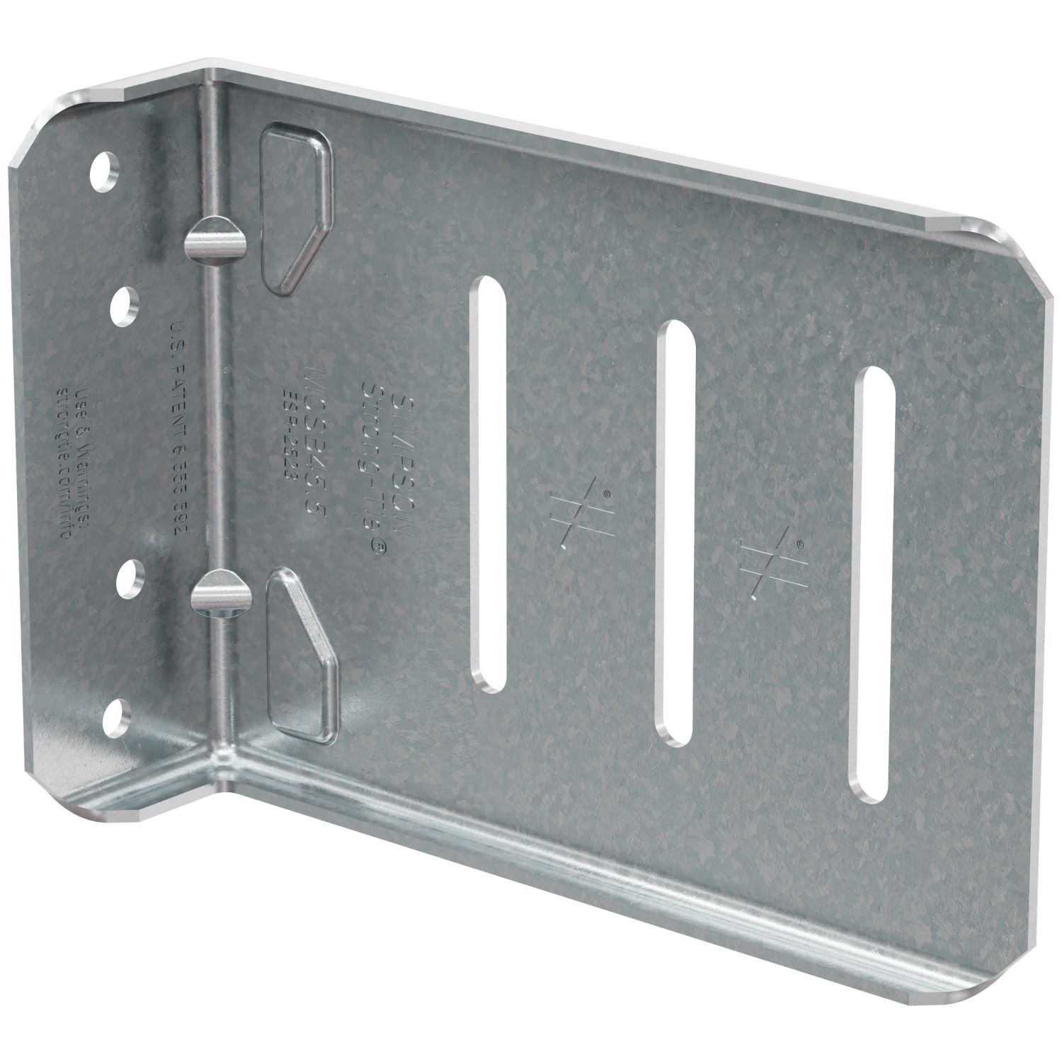 Simpson Strong-Tie MSCB45.5-KT MSCB 5-1/2-in. 14 ga. Bypass Framing Slide-Clip Connector w/ Screws, 25-Pack