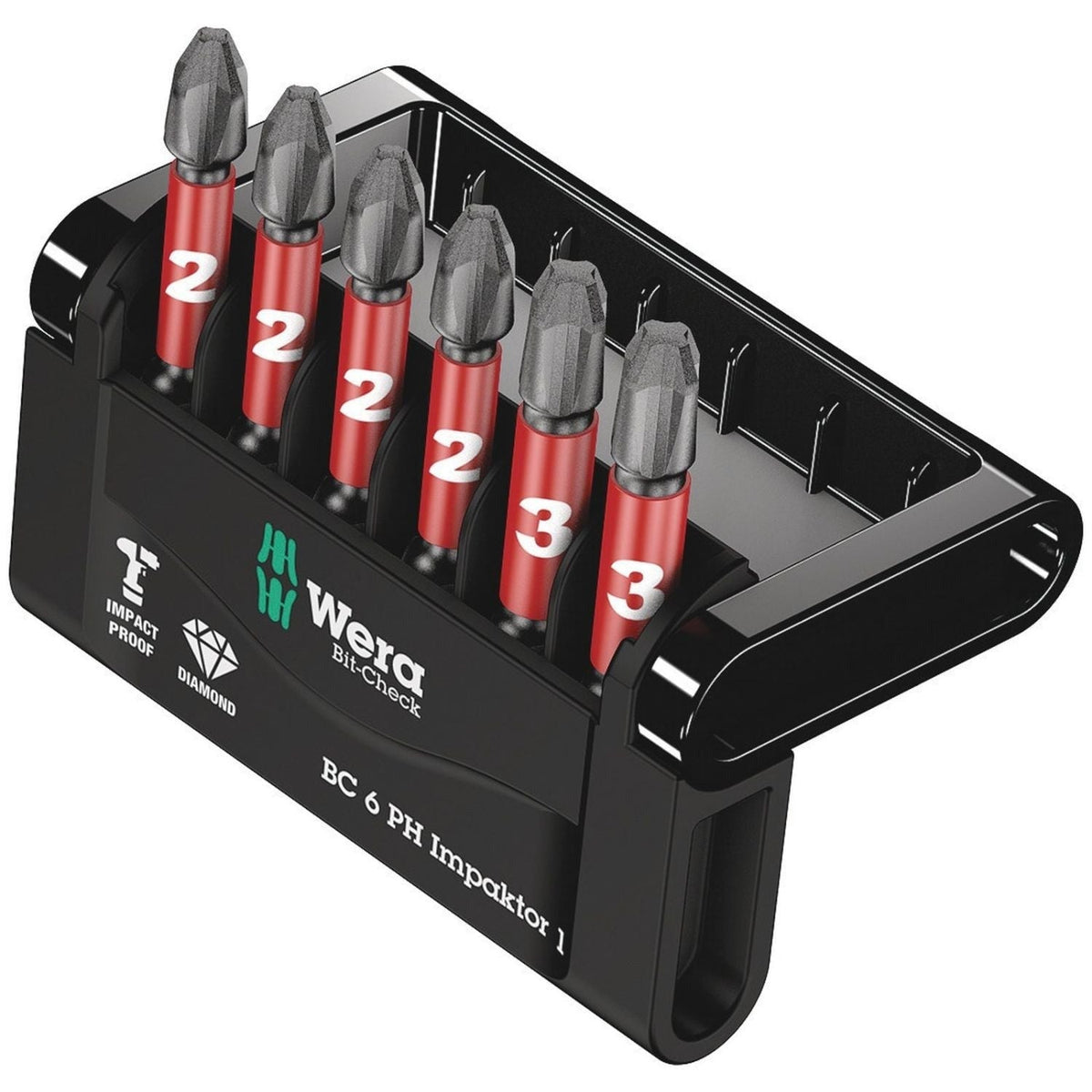 Wera Bit-Check 6 Ph Impaktor 1, 6-Pieces