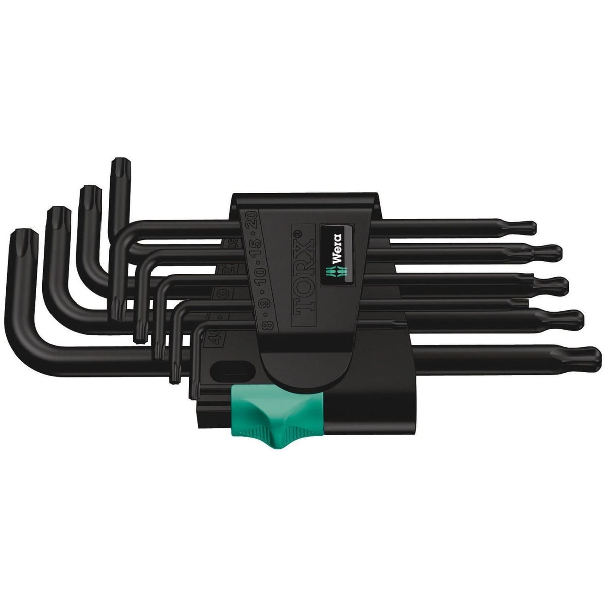 Wera 967/9 Torx 1 L-Key Set, Blacklaser, 9-Pieces