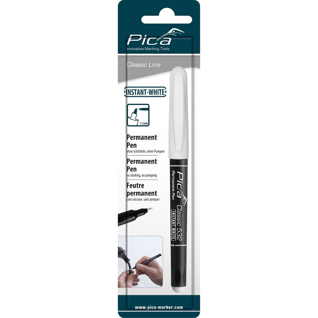 Pica 532/52 White Permanent Marker, 1-Pack