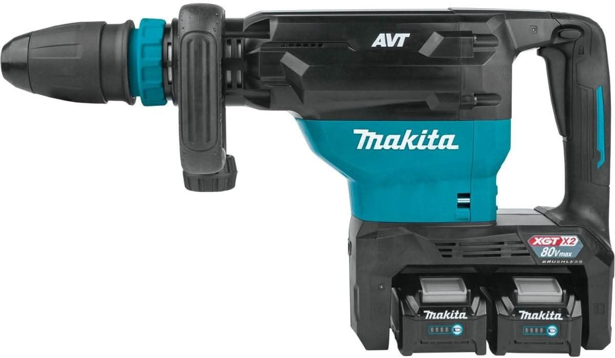Makita GMH02PM 80V max (40V max X2) XGT Brushless 28 lb. SDS-MAX AVT AWS-Capable Demolition Hammer 4.0Ah Kit