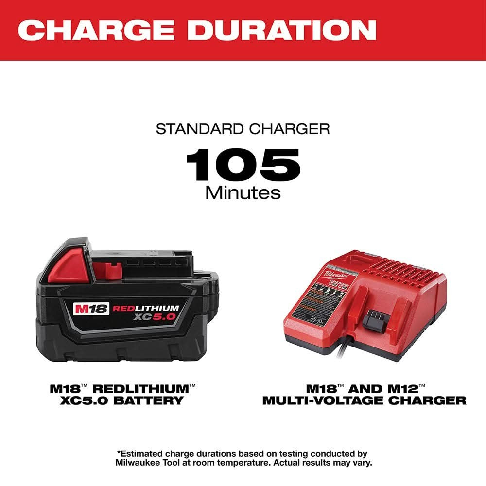 Milwaukee 48-59-1850 M18 REDLITHIUM XC 5.0Ah System Starter Kit