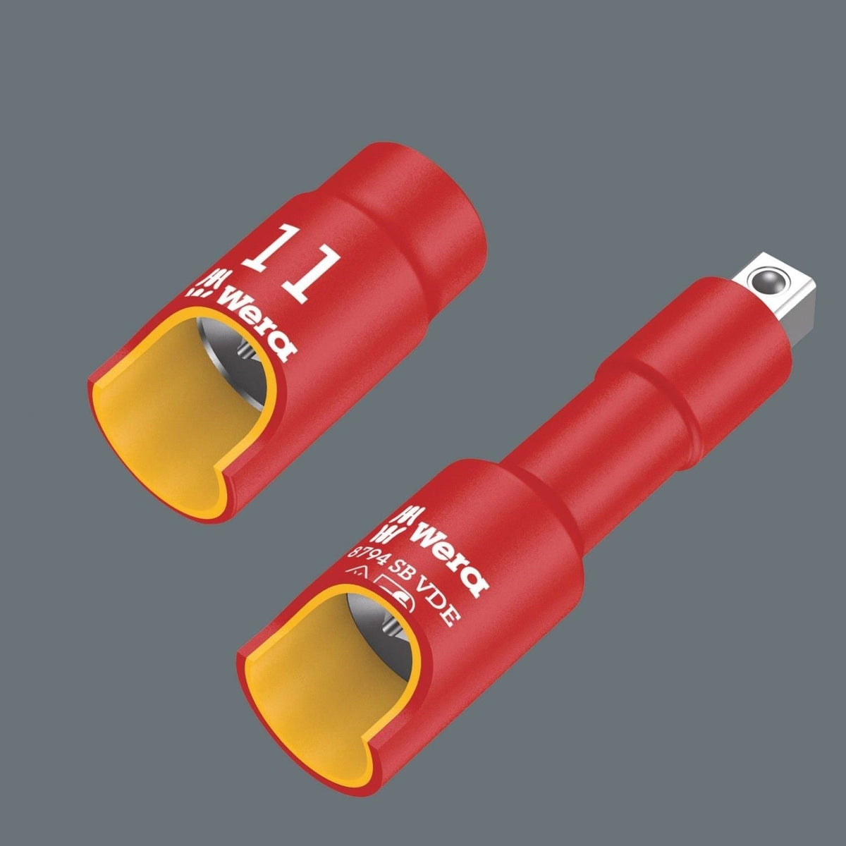 Wera 8790 B VDE Zyklop 3/8-in. Socket, Insulated, 17x46-mm.