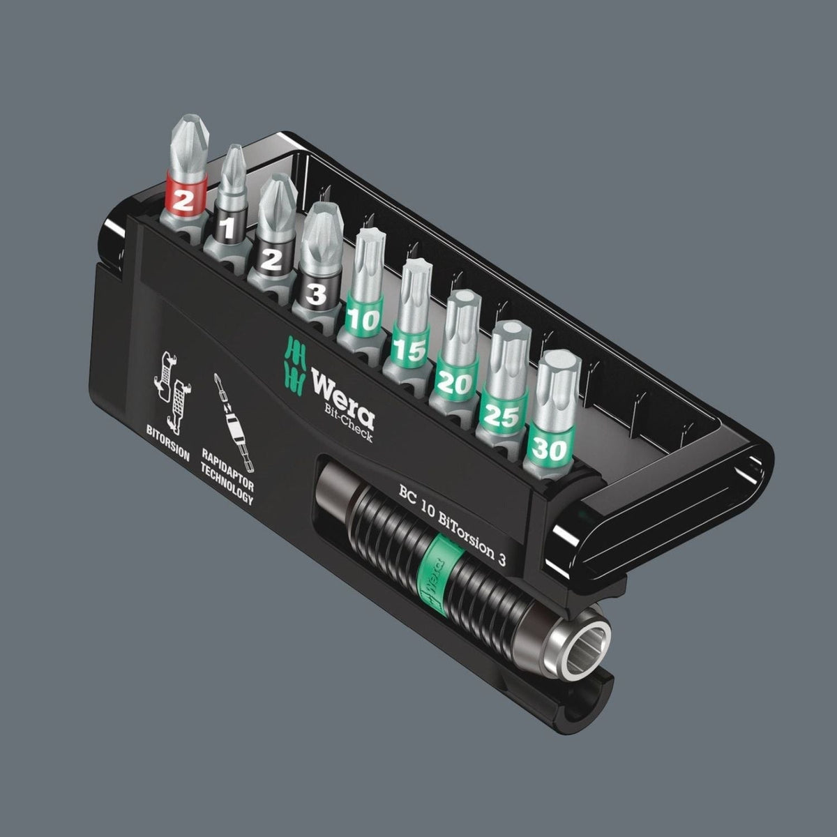 Wera Bit-Check 10 Bitorsion 3 SB, 10-Pieces