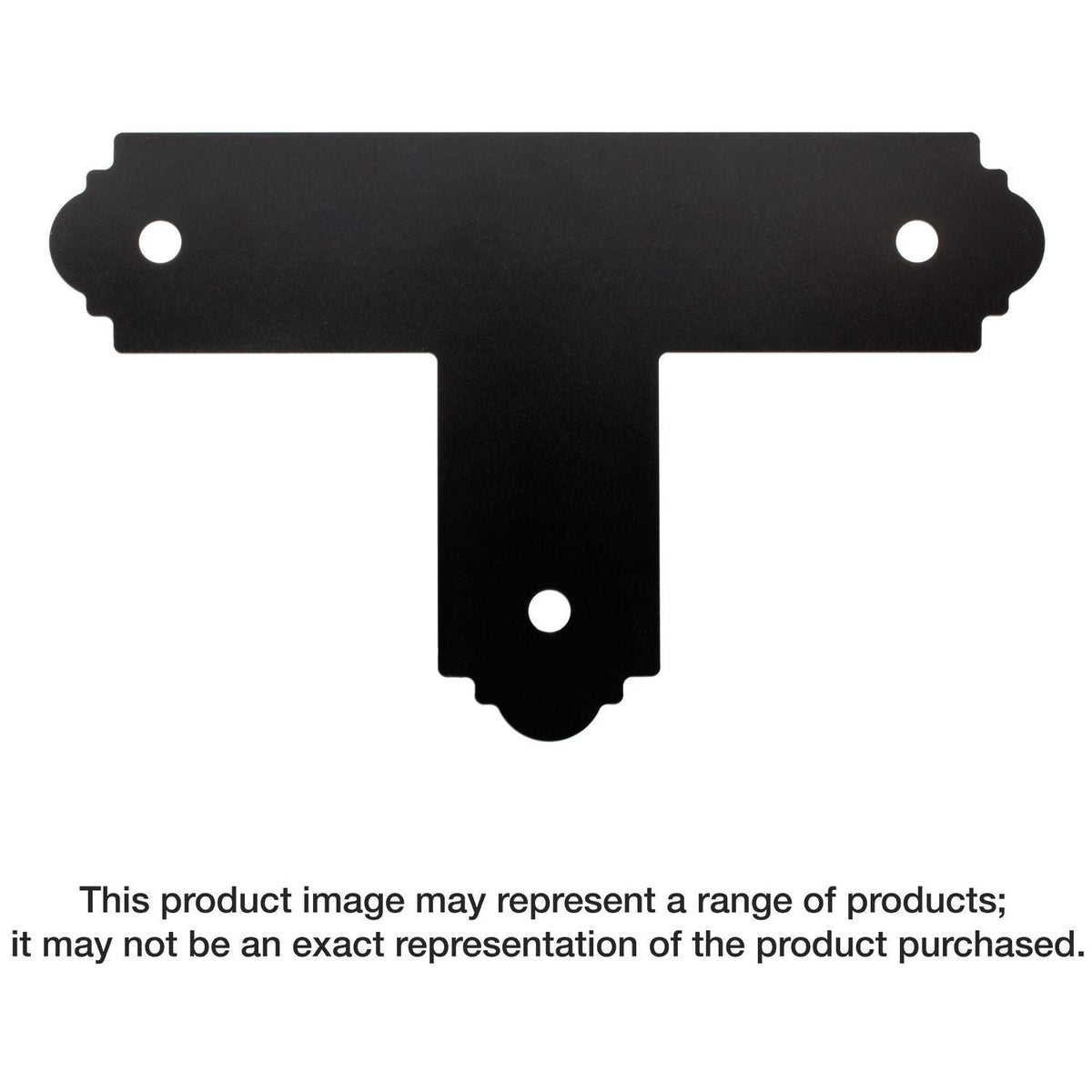 Simpson Strong-Tie APT6 Outdoor Accents Mission Collection ZMAX, Black Powder-Coated T Strap for 6x6