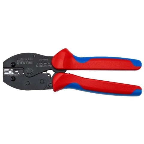 Knipex 8-1/2-in. PreciForce Crimping Pliers for MC4/MC4 Evo 2, 6mm2 (97 52 42 6)