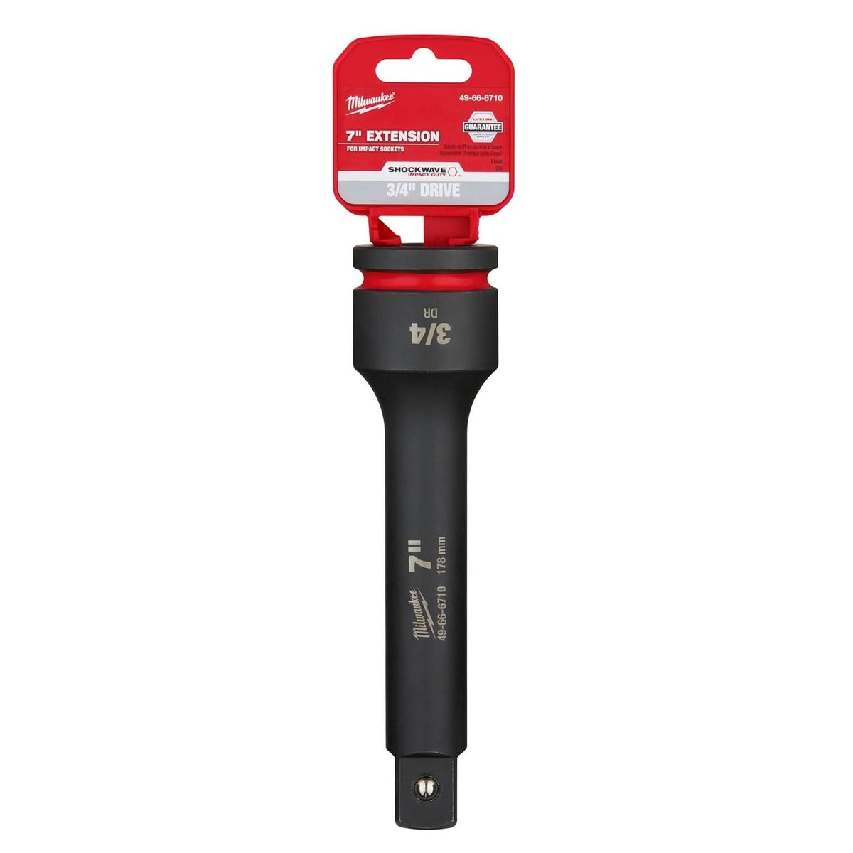 Milwaukee 49-66-6710 SHOCKWAVE Impact Duty 3/4-Inch Drive 7-Inch Extension