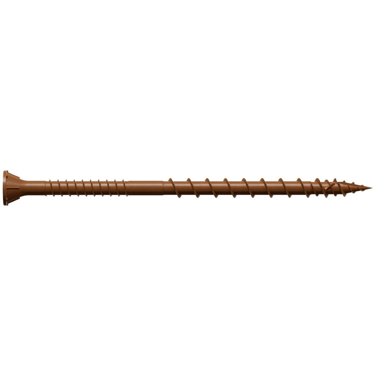 Simpson Strong-Tie DSVR312R1LB Deck-Drive DSV WOOD Screw, #10 x 3-1/2-in. T-25, Flat Head, Quik Guard, Red, 1-lb.