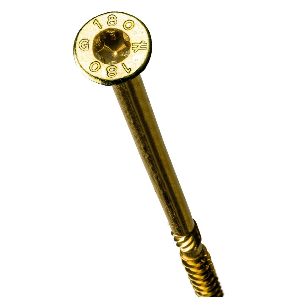 Simpson Strong-Tie SDCP22700 Strong-Drive SDCP TIMBER-CP Screw, 0.315-in. x 7-in. T40, Yellow Zinc, 250-Pack