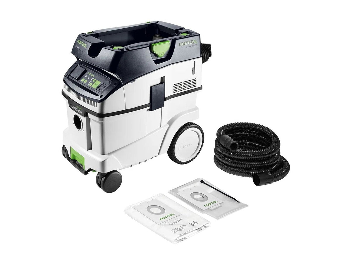 Festool PLANEX EASY LHS-E 225 EQ Drywall Sander + CT 36 AutoClean Dust Extractor Starter Set