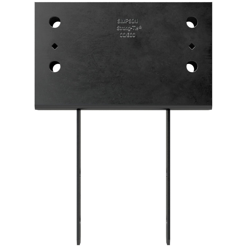 Simpson Strong-Tie CC46PC CCPC Black Powder-Coated Column Cap for 4x Beam, 6x Post