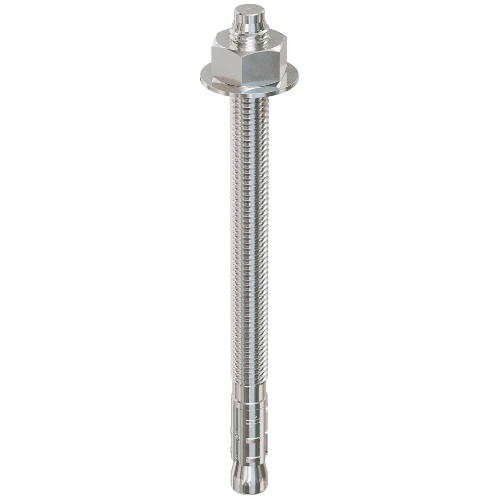 Simpson Strong-Tie STB2-50700S4F25 Strong-Bolt 2, 1/2-in. x 7-in. Type 304 Stainless-Steel Wedge Anchor, Fully Assembled, 25-Pack