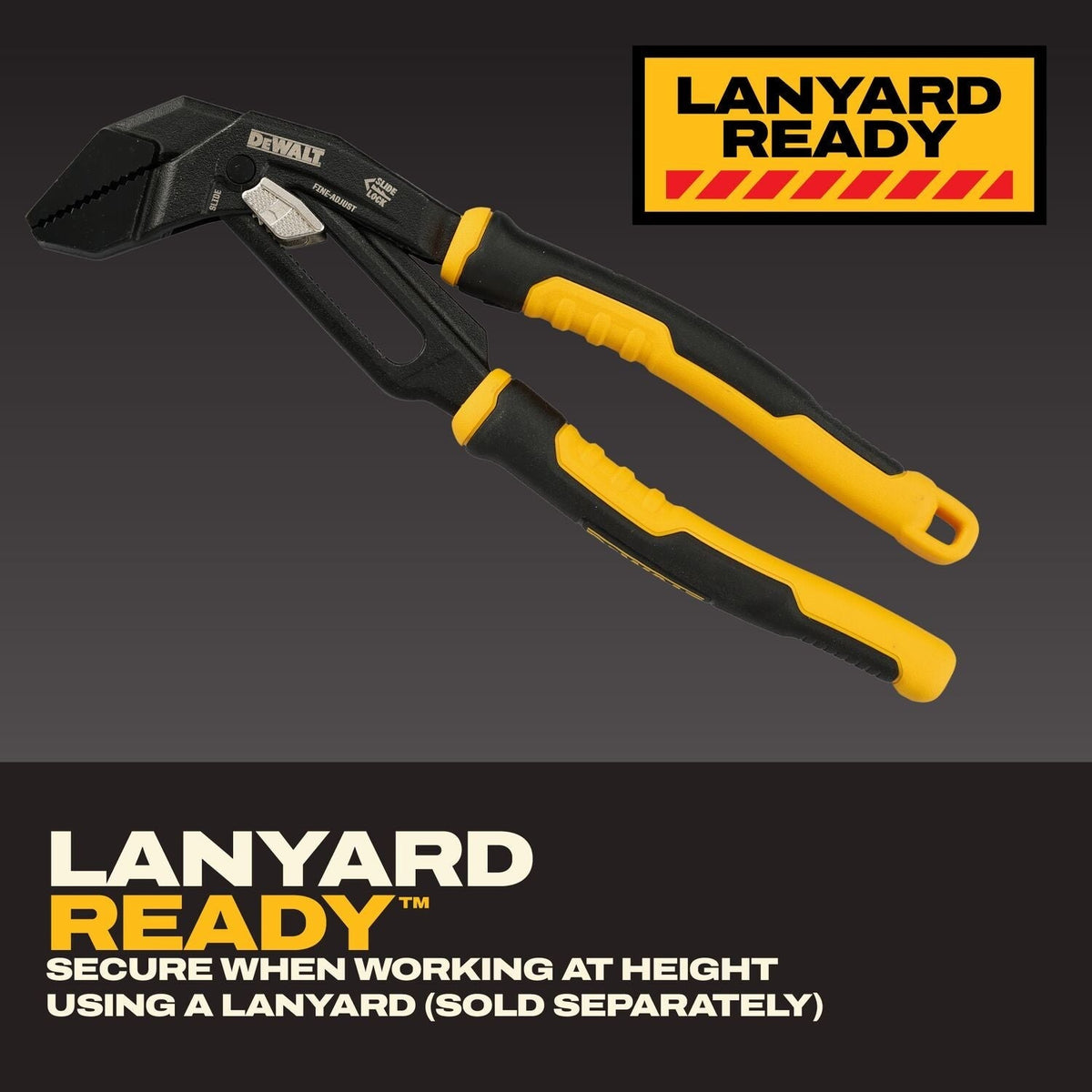 DeWALT DWHT82822 10-in. Slidelock Straight Jaw Pliers
