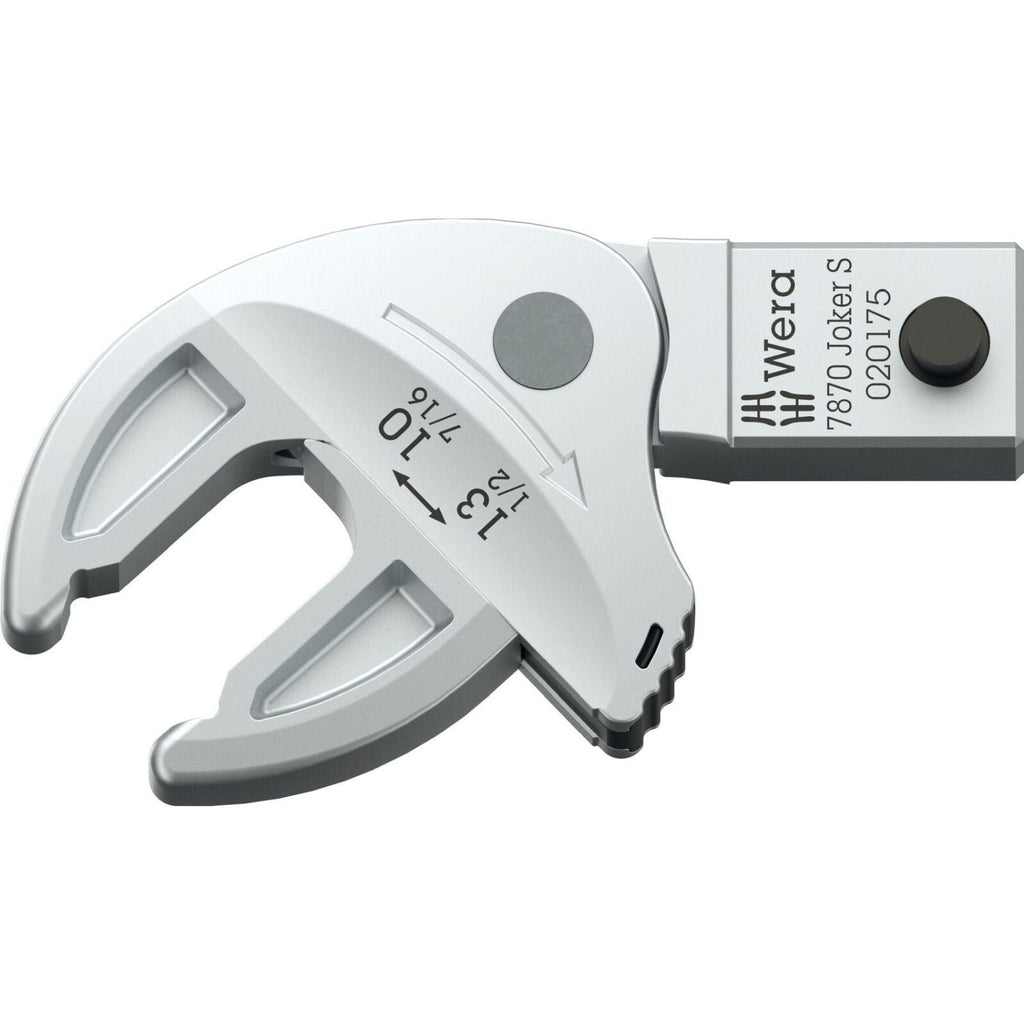 Wera 7870 Joker S Self-Setting Insert Spanner For Wrench Sizes 10-13-mm., 9X12-mm., 9X12x10-13x7/16-1/2-in.x57.7-mm.