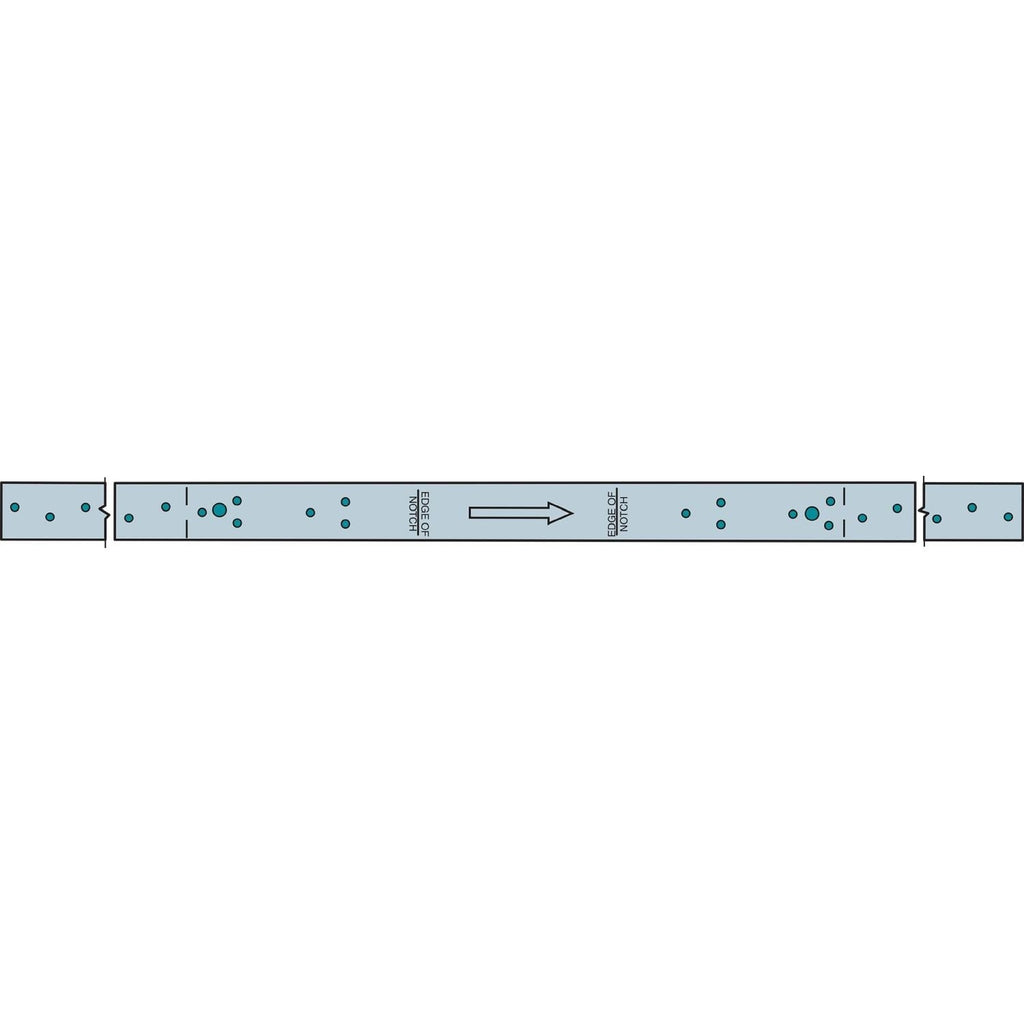 Simpson Strong-Tie RPS28Z RPS 28-5/16-in. 16-Gauge ZMAX Galvanized Retrofit Strap Tie