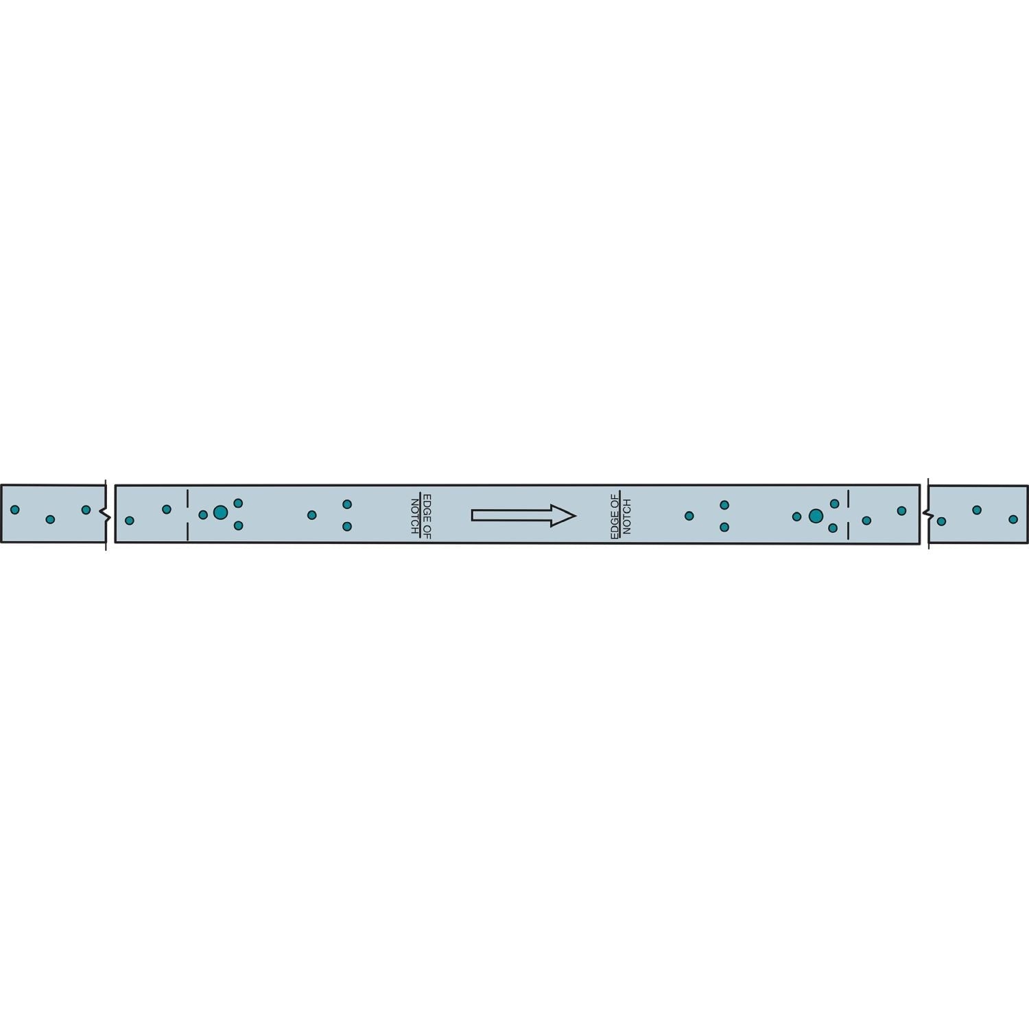 Simpson Strong-Tie RPS28Z RPS 28-5/16-in. 16-Gauge ZMAX Galvanized Retrofit Strap Tie