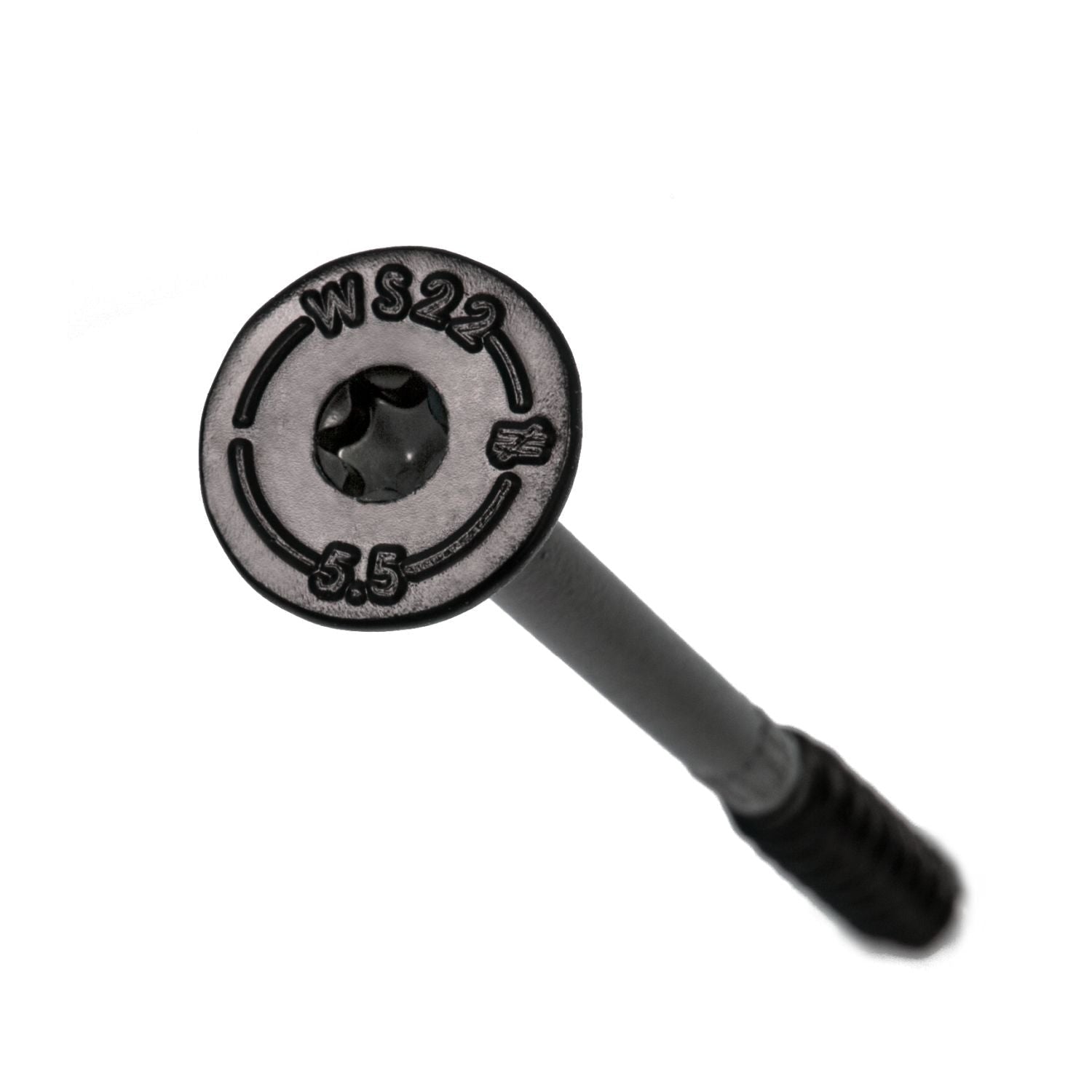 Simpson Strong-Tie SDWS22512DBB-RN1 Outdoor Accents Structural Wood Screw, .220-in. x 5-1/2-in. DB Coating, Black withWasher