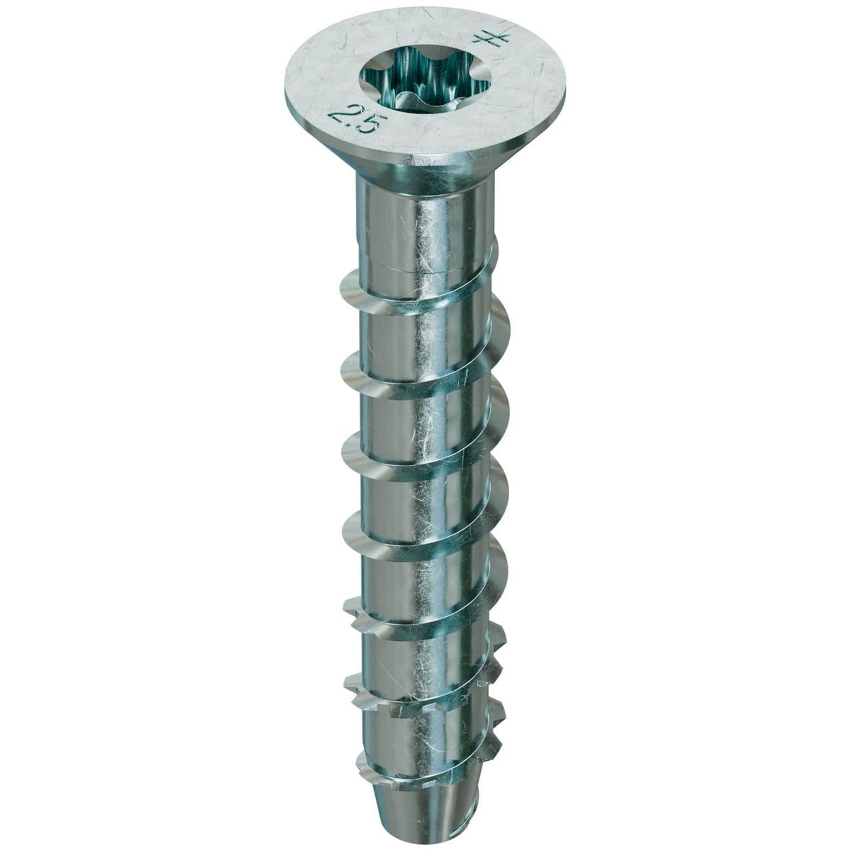Simpson Strong-Tie THD37212CS Titen HD 3/8-in. x 2-1/2-in. Zinc-Plated Countersunk Head Heavy-Duty Screw Anchor, 50-Pack