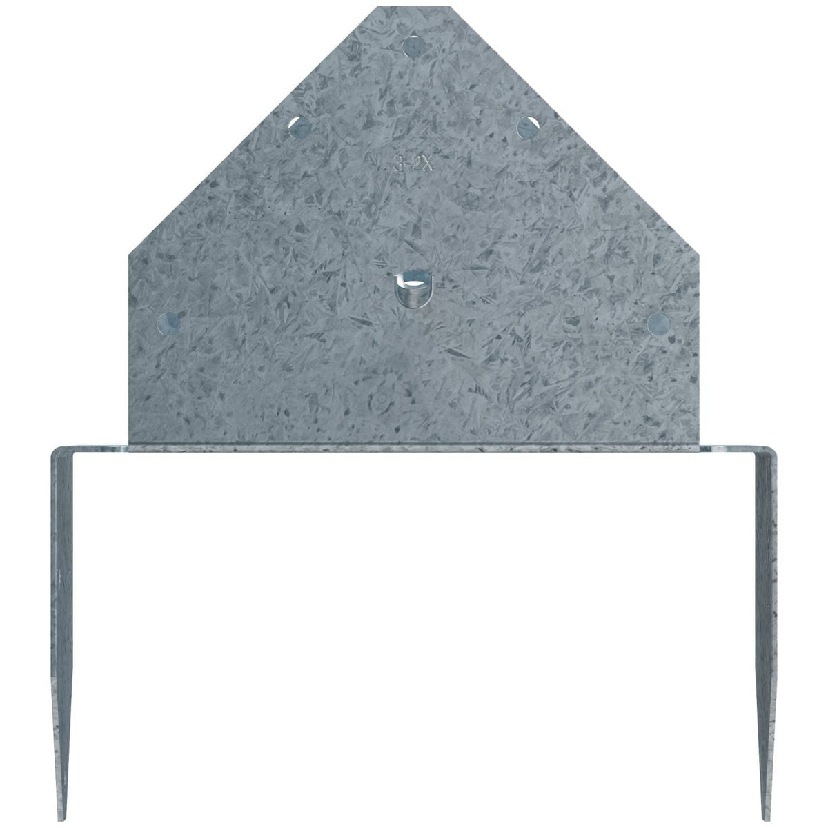 Simpson Strong-Tie BCS ZMAX Galvanized Post Cap for Triple 2x Beam, 6x Post (BCS2-3/6Z)