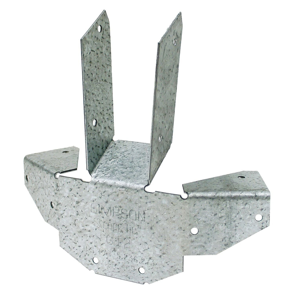 Simpson Strong-Tie GT2Z GT ZMAX Galvanized 16-Gauge Gazebo Tie for 6-2x Rafters and Top Plate to Post