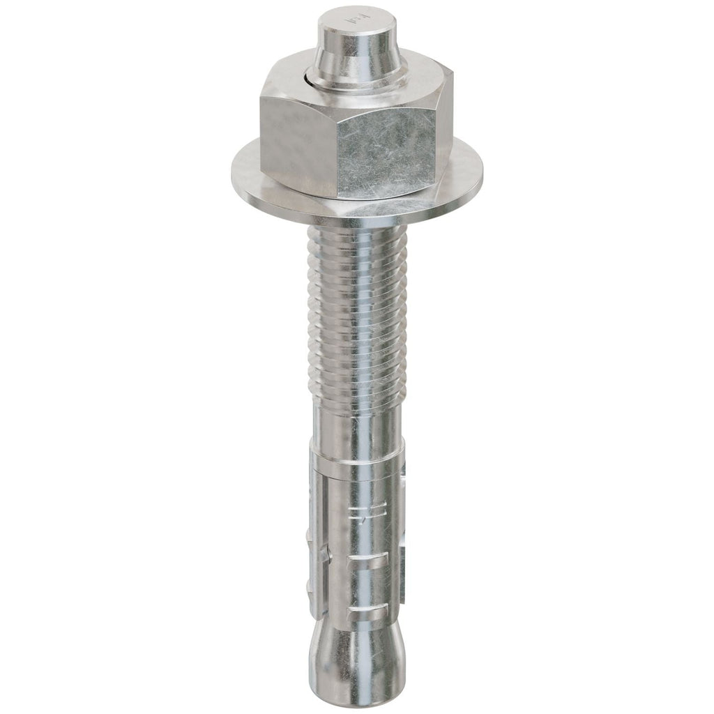 Simpson Strong-Tie STB2-50334S6F25 Strong-Bolt 2, 1/2-in. x 3-3/4-in. Type 316 Stainless-Steel Wedge Anchor, Fully Assembled, 25-Pack