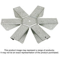 Simpson Strong-Tie GT6Z GT ZMAX Galvanized 18-Gauge Gazebo Tie for 6-2x Rafters, Center